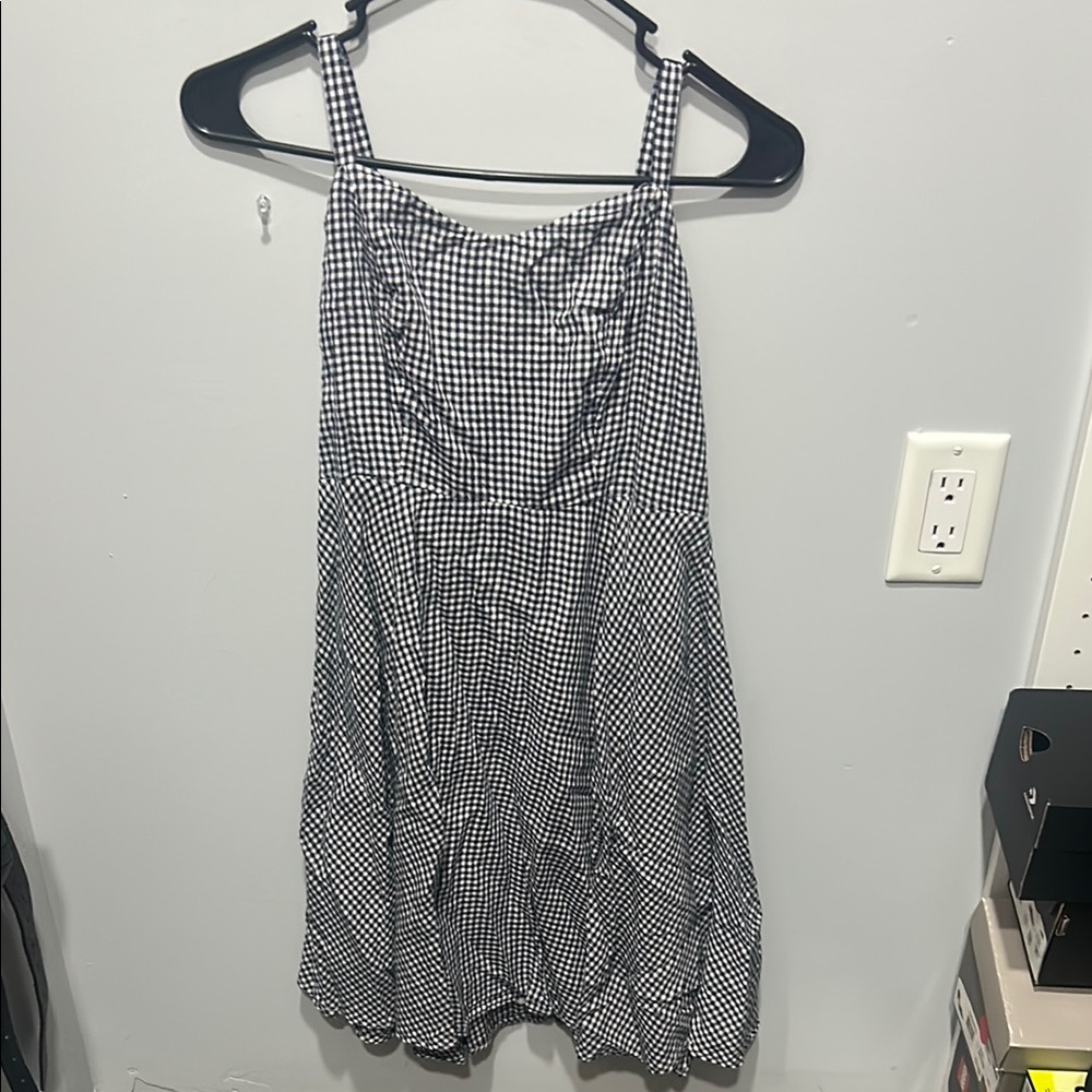 Black and White Gingham Dress